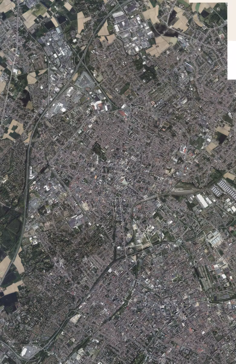 Tourcoing aujourd'hui, le territoire vu du ciel