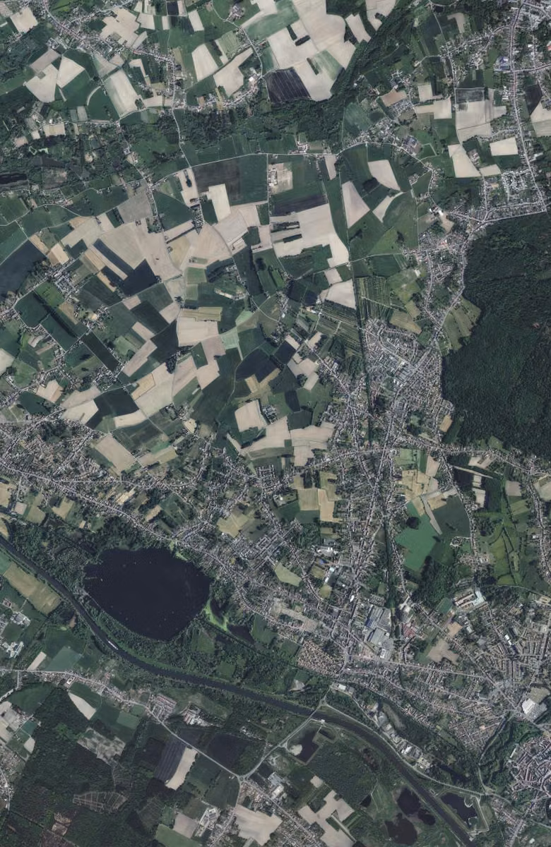 Vieux-Condé aujourd'hui, le territoire vu du ciel