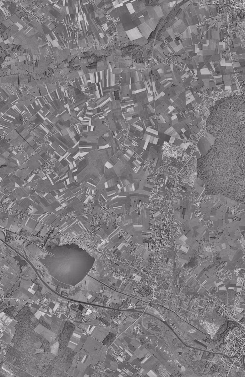 Vieux-Condé en 1957, le territoire vu du ciel, au même cadrage