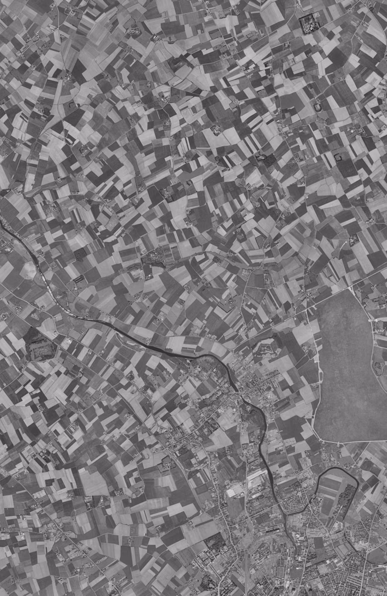 Wambrechies en 1957, le territoire vu du ciel, au même cadrage