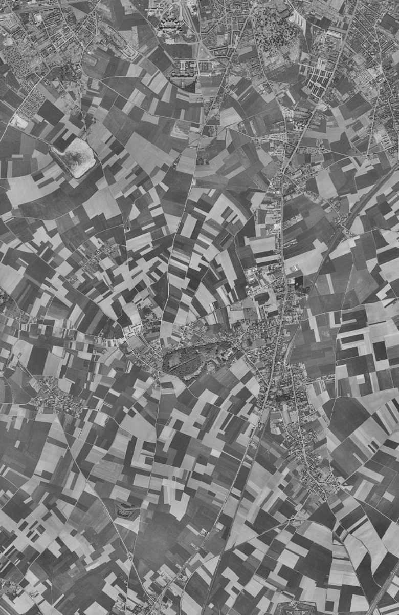 Wattignies en 1957, le territoire vu du ciel, au même cadrage