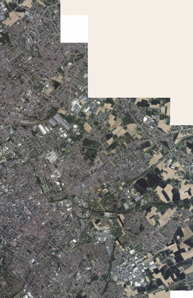Wattrelos aujourd'hui, le territoire vu du ciel