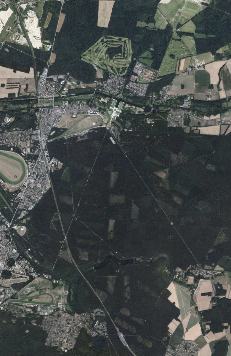 Chantilly aujourd'hui, le territoire vu du ciel