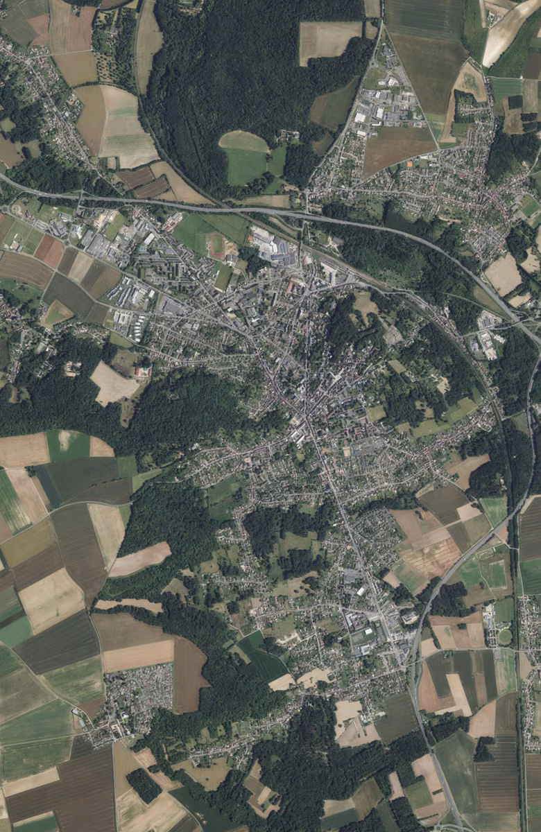 Clermont aujourd'hui, le territoire vu du ciel
