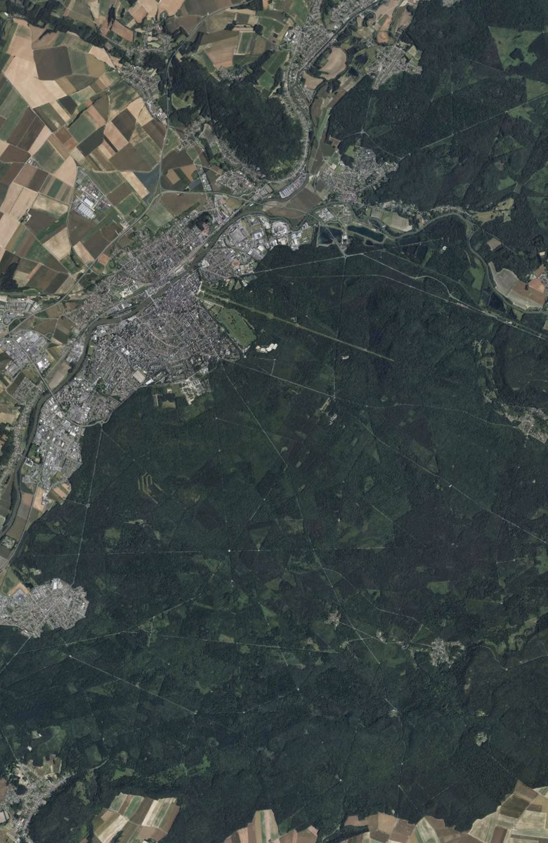 Compiègne aujourd'hui, le territoire vu du ciel