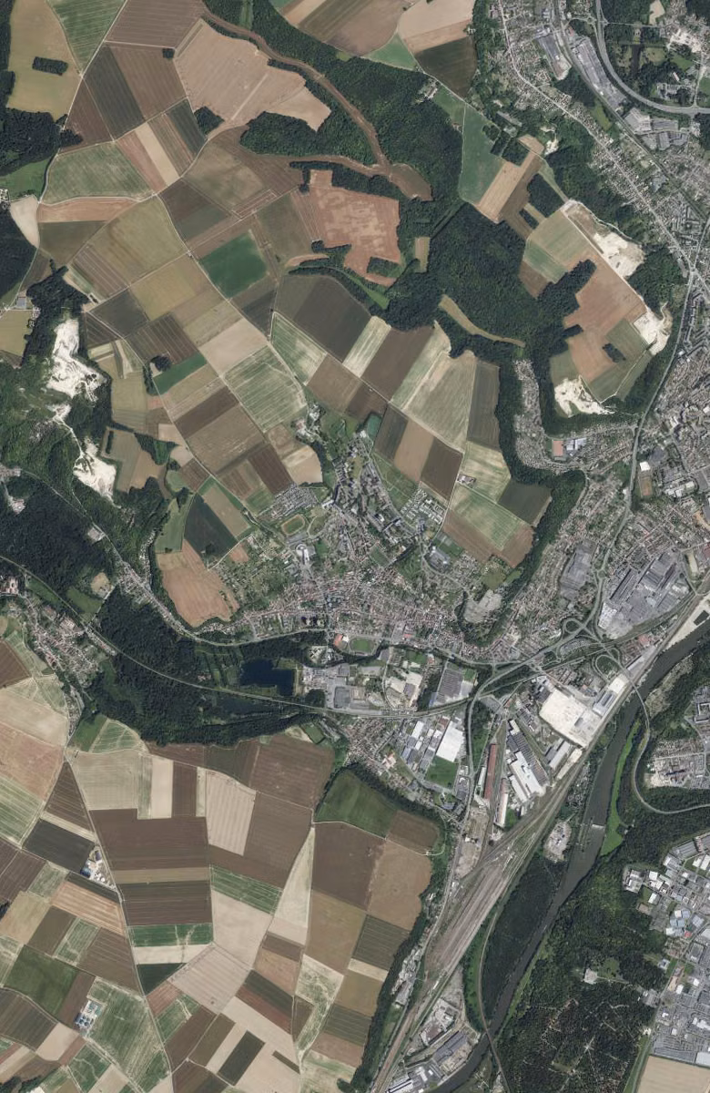 Montataire aujourd'hui, le territoire vu du ciel