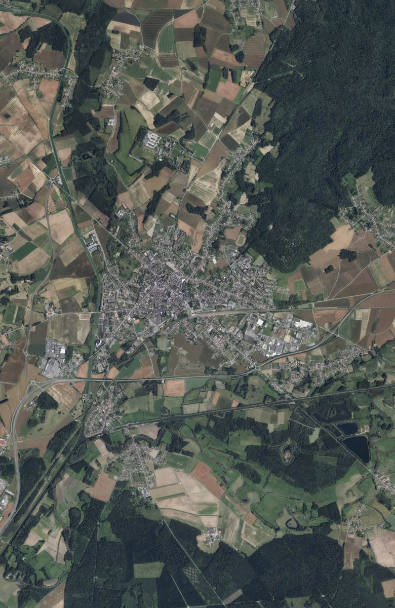 Noyon aujourd'hui, le territoire vu du ciel