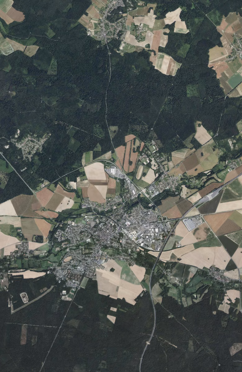 Senlis aujourd'hui, le territoire vu du ciel
