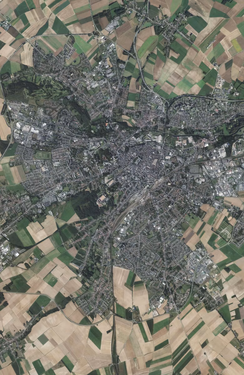 Arras aujourd'hui, le territoire vu du ciel