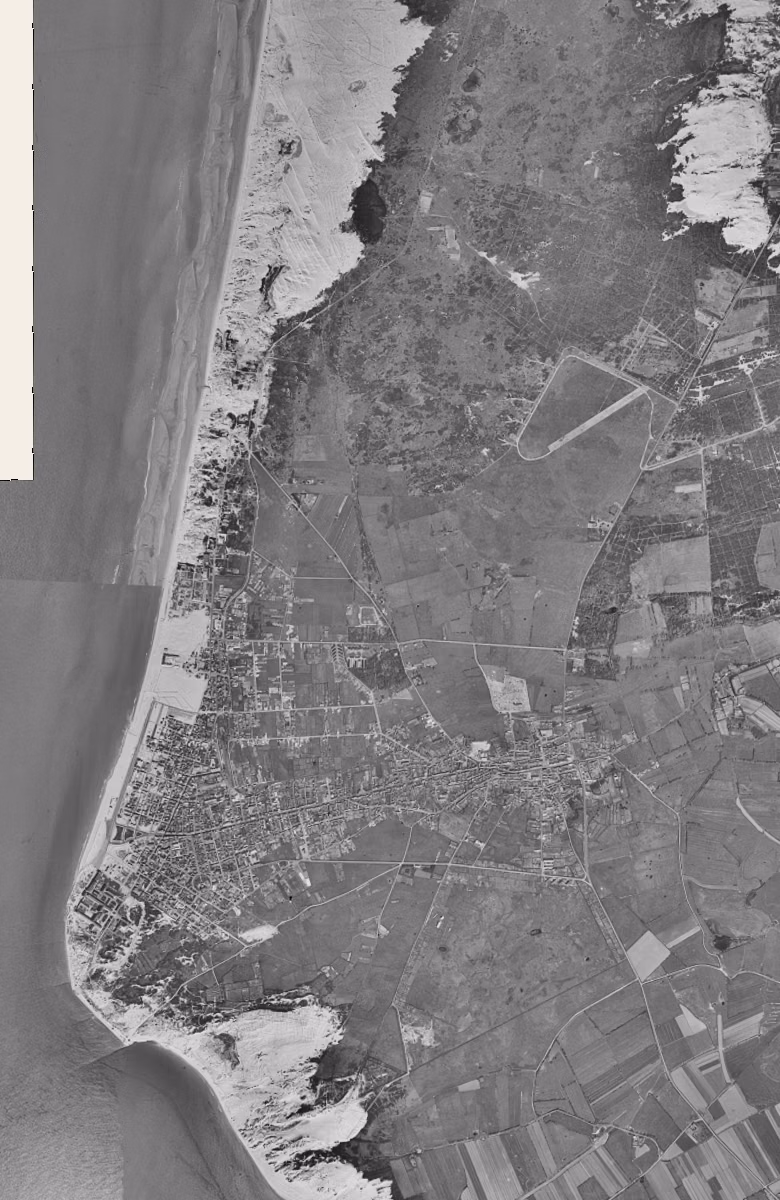 Berck en 1955, le territoire vu du ciel, au même cadrage