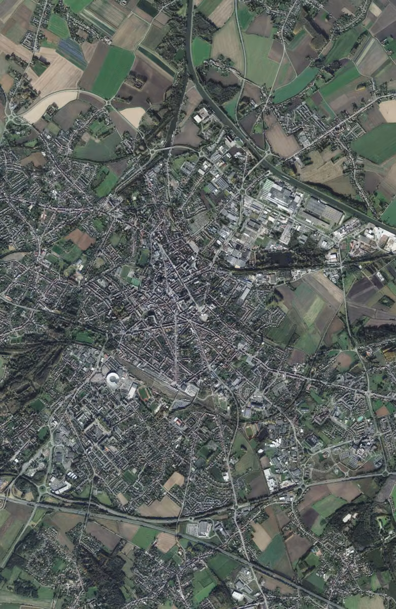 Béthune aujourd'hui, le territoire vu du ciel