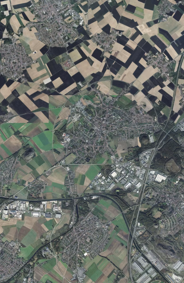 Carvin aujourd'hui, le territoire vu du ciel
