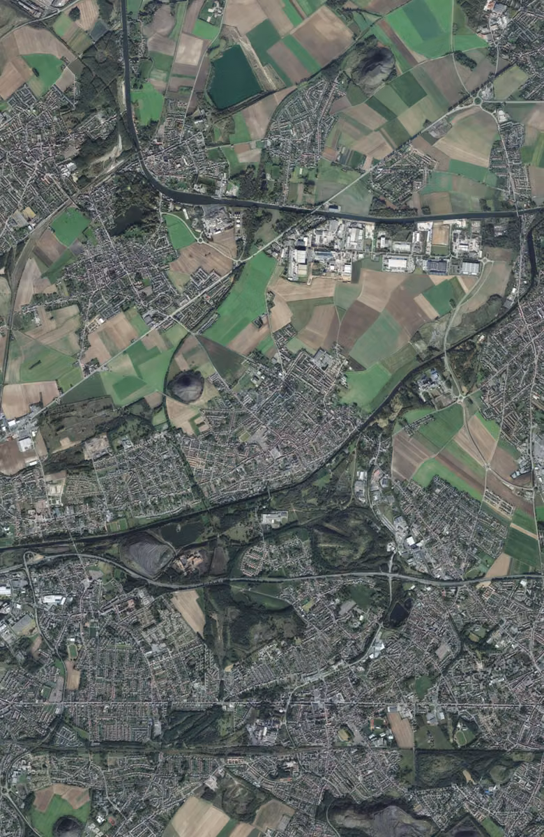 Harnes aujourd'hui, le territoire vu du ciel