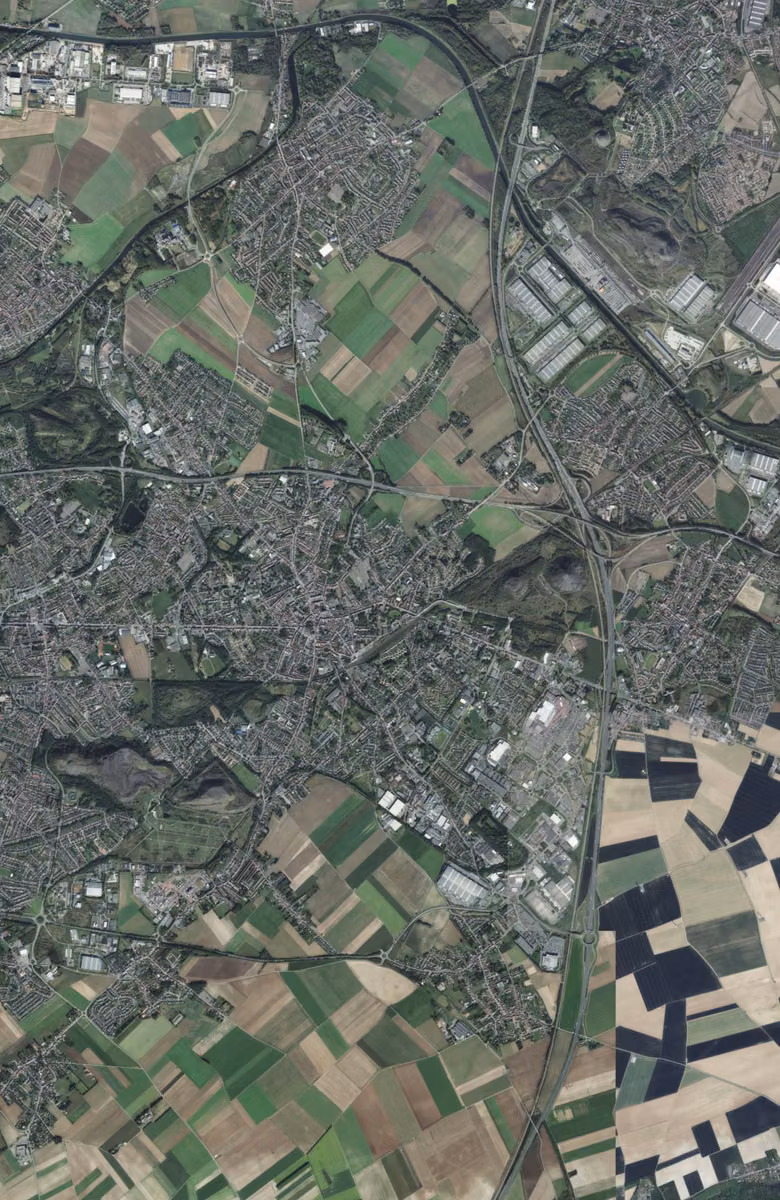 Hénin-Beaumont aujourd'hui, le territoire vu du ciel