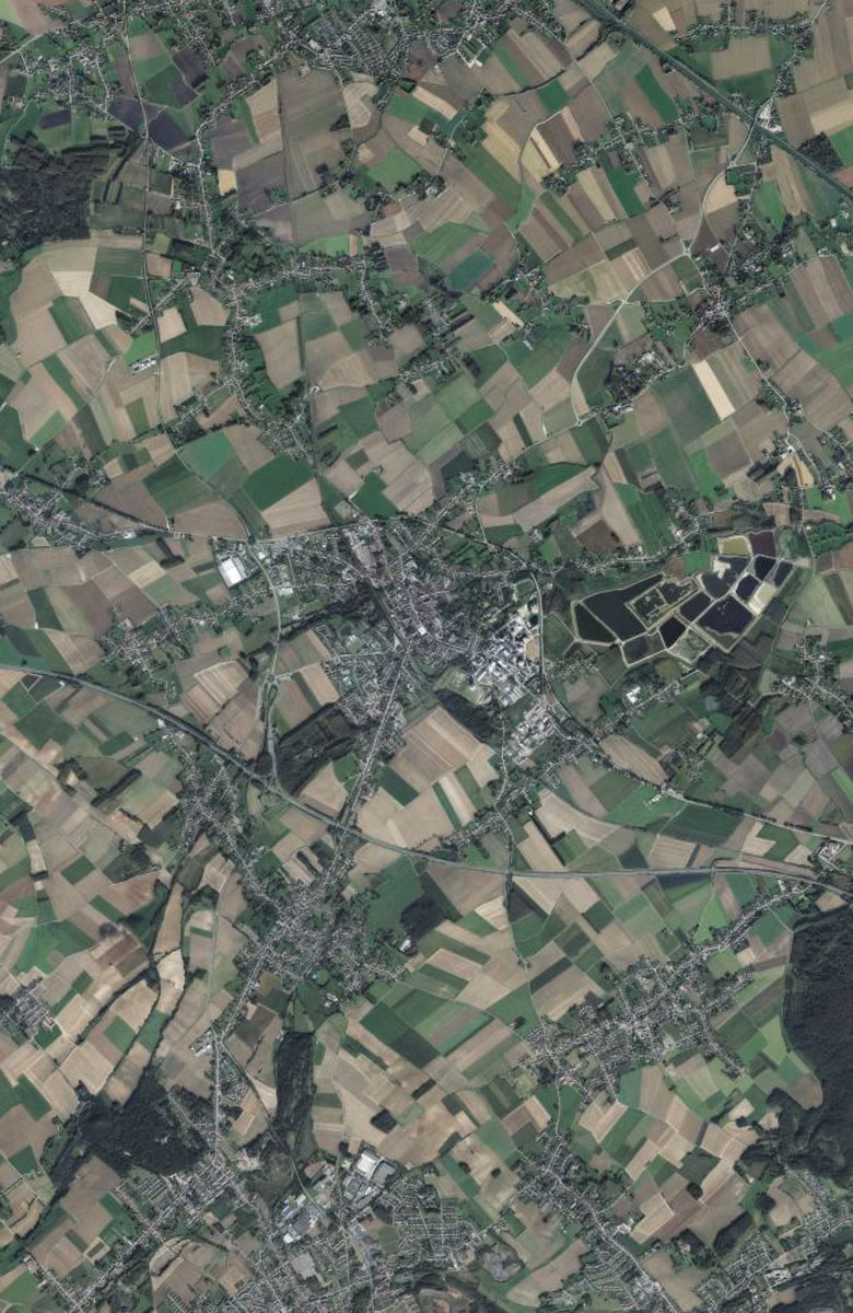Lillers aujourd'hui, le territoire vu du ciel