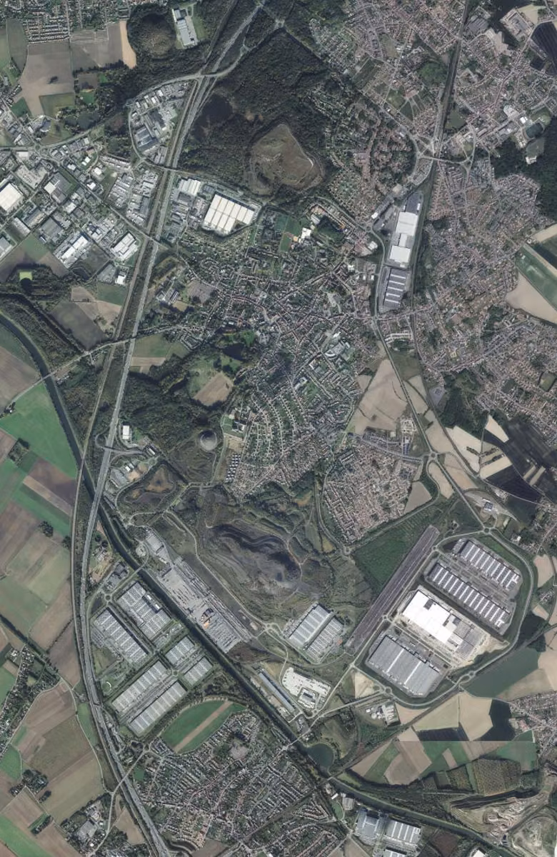 Oignies aujourd'hui, le territoire vu du ciel