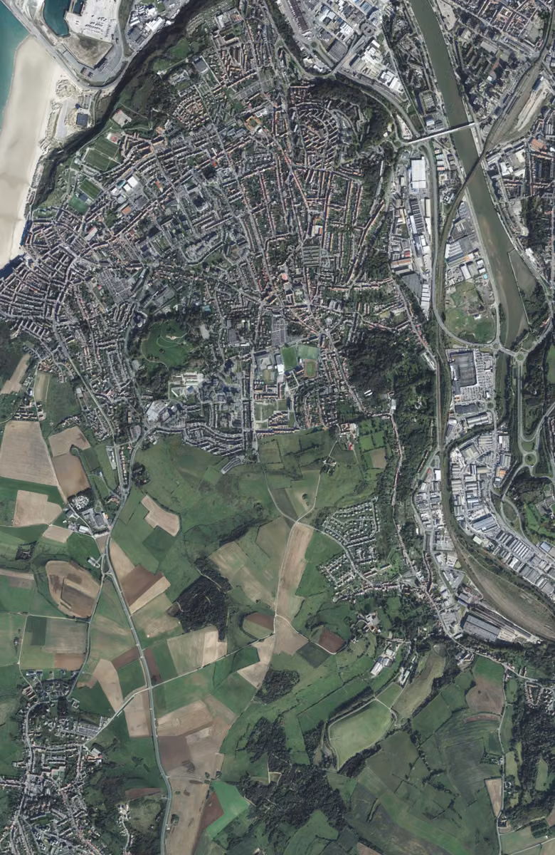 Outreau aujourd'hui, le territoire vu du ciel