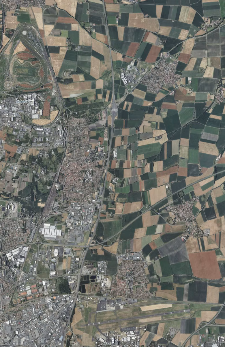 Gerzat aujourd'hui, le territoire vu du ciel