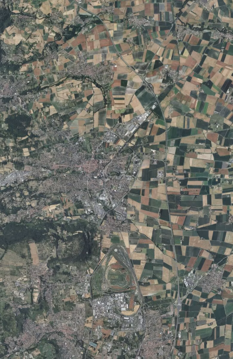 Riom aujourd'hui, le territoire vu du ciel