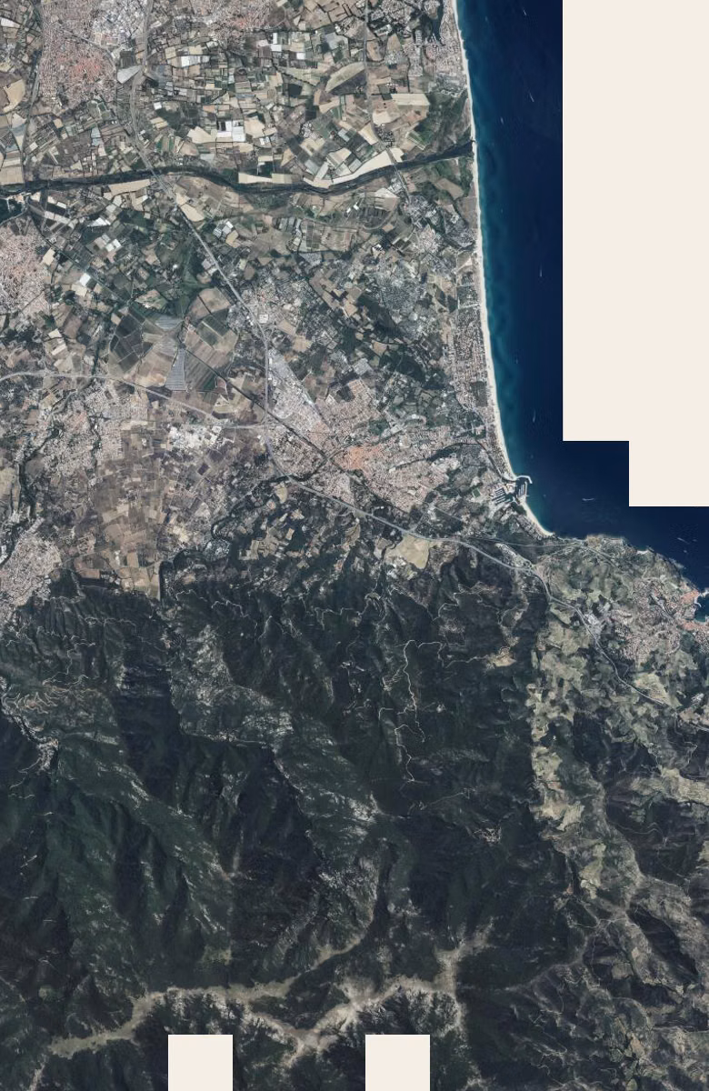 Argelès-sur-Mer aujourd'hui, le territoire vu du ciel