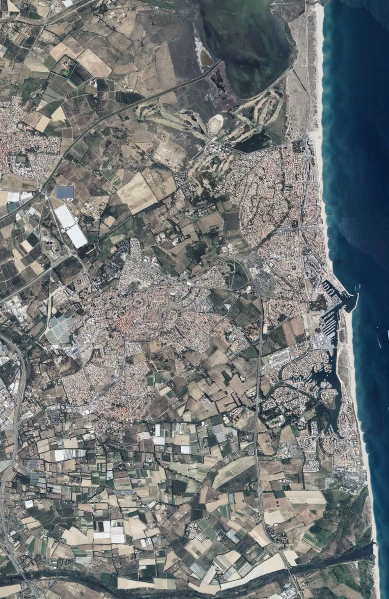 Saint-Cyprien aujourd'hui, le territoire vu du ciel