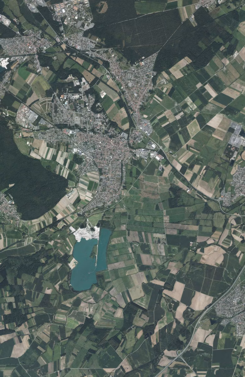 Bischwiller aujourd'hui, le territoire vu du ciel