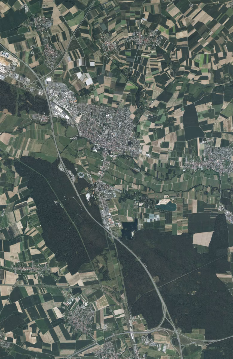 Brumath aujourd'hui, le territoire vu du ciel