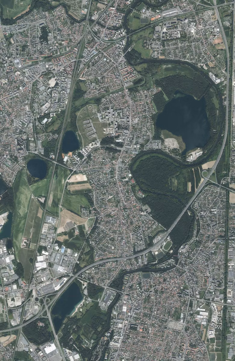 Ostwald aujourd'hui, le territoire vu du ciel