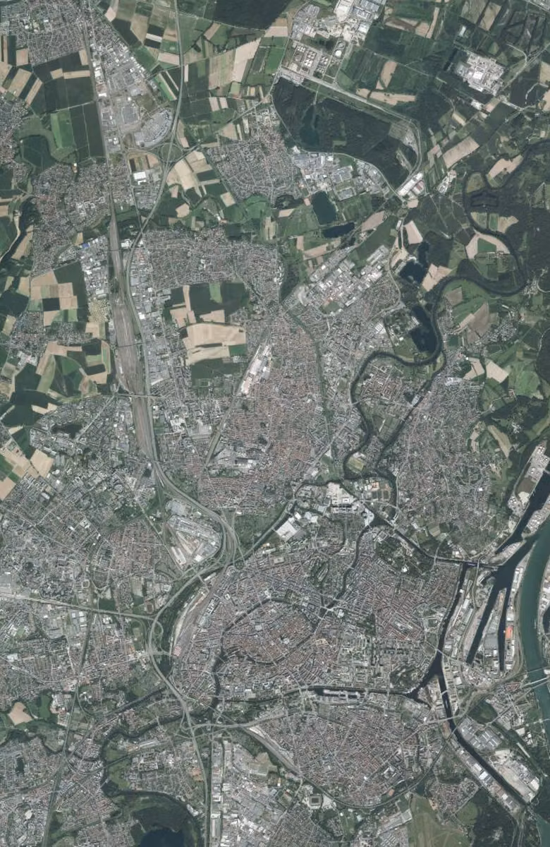 Schiltigheim aujourd'hui, le territoire vu du ciel