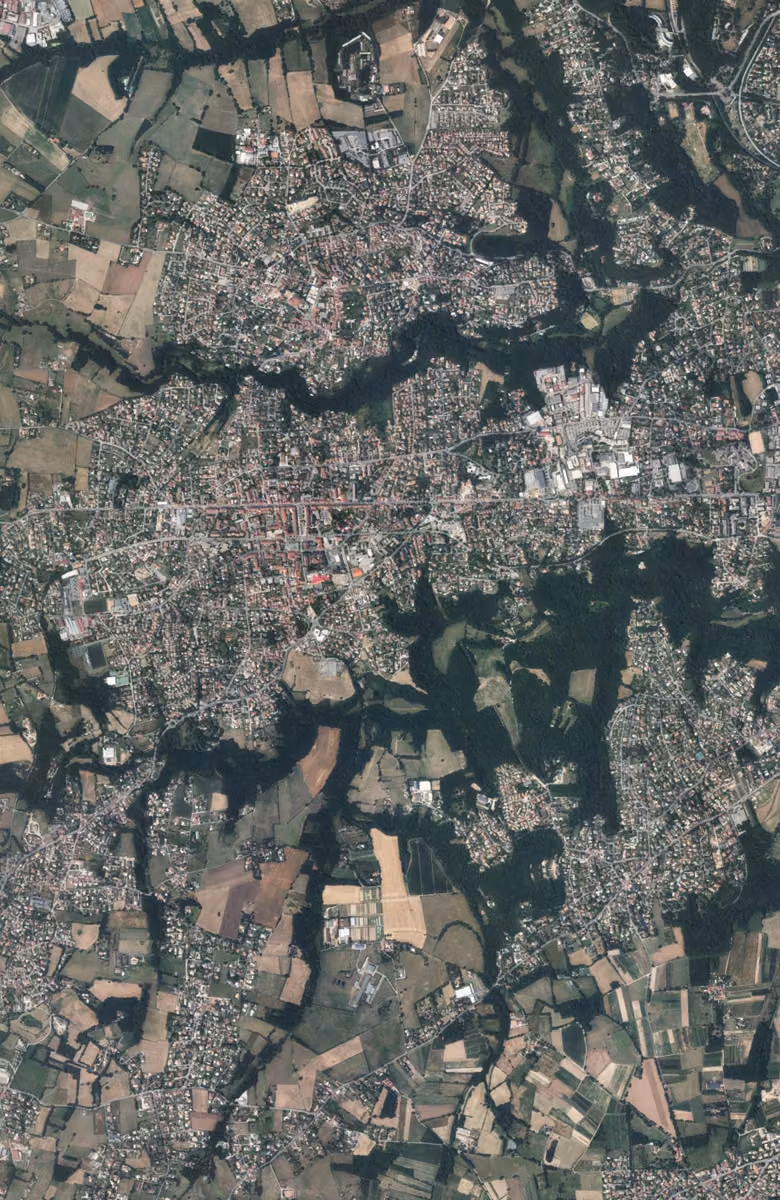 Craponne aujourd'hui, le territoire vu du ciel