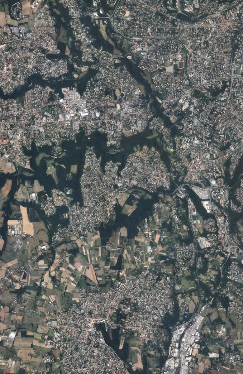 Francheville aujourd'hui, le territoire vu du ciel