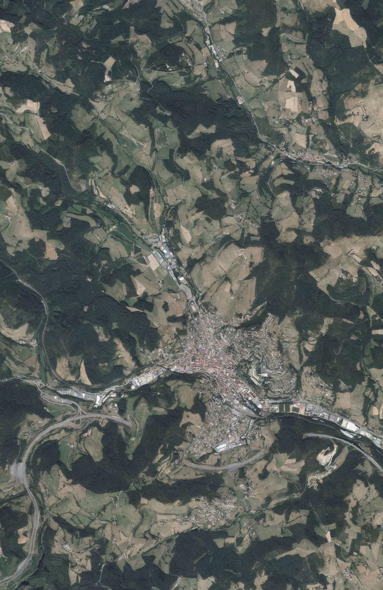 Tarare aujourd'hui, le territoire vu du ciel