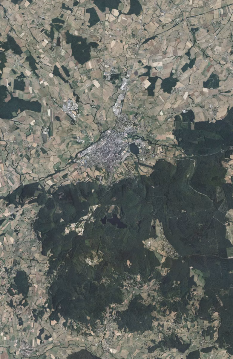 Autun aujourd'hui, le territoire vu du ciel