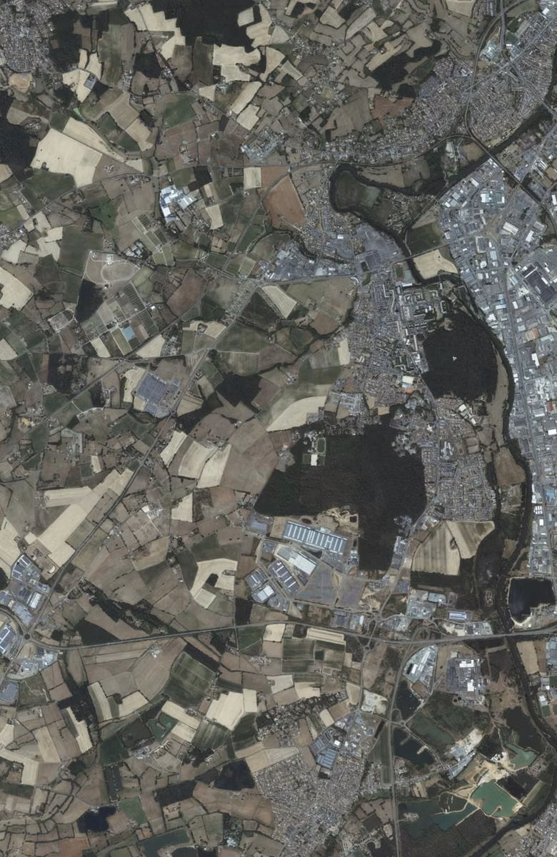 Allonnes aujourd'hui, le territoire vu du ciel