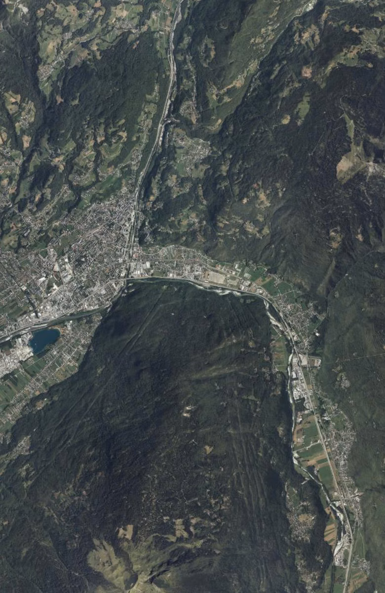 Albertville aujourd'hui, le territoire vu du ciel