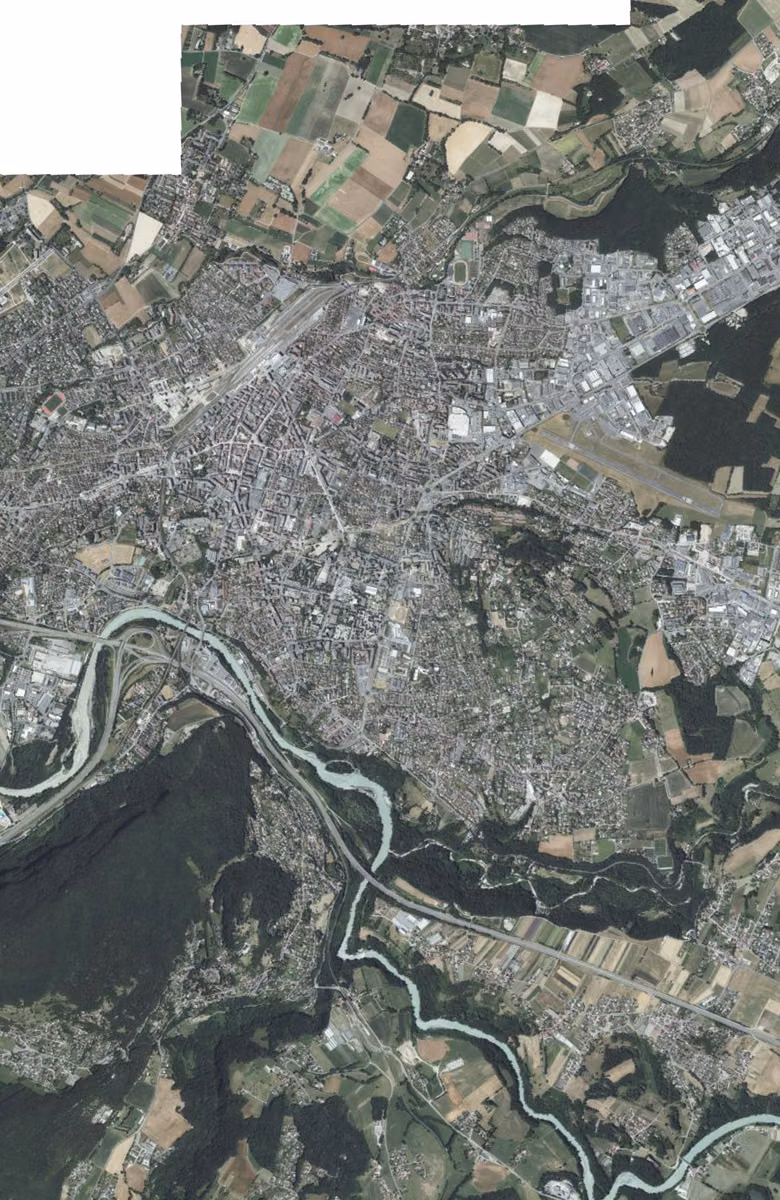 Annemasse aujourd'hui, le territoire vu du ciel