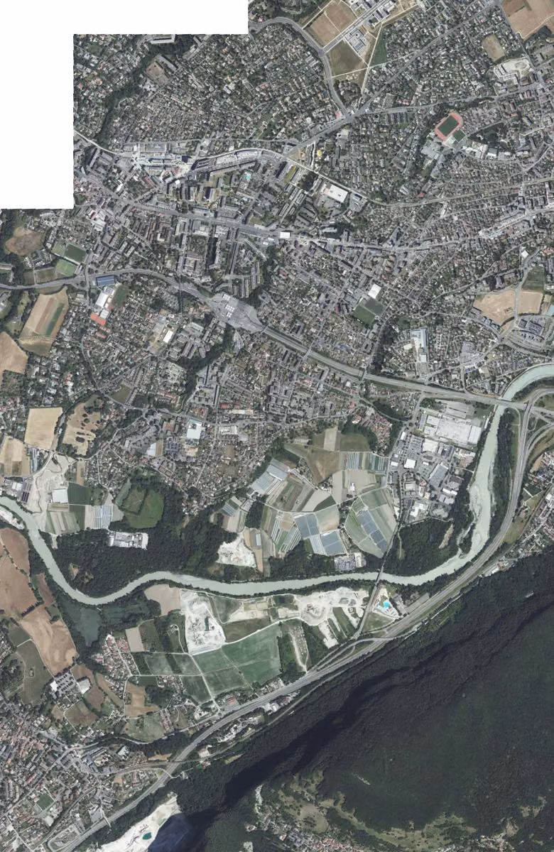 Gaillard aujourd'hui, le territoire vu du ciel