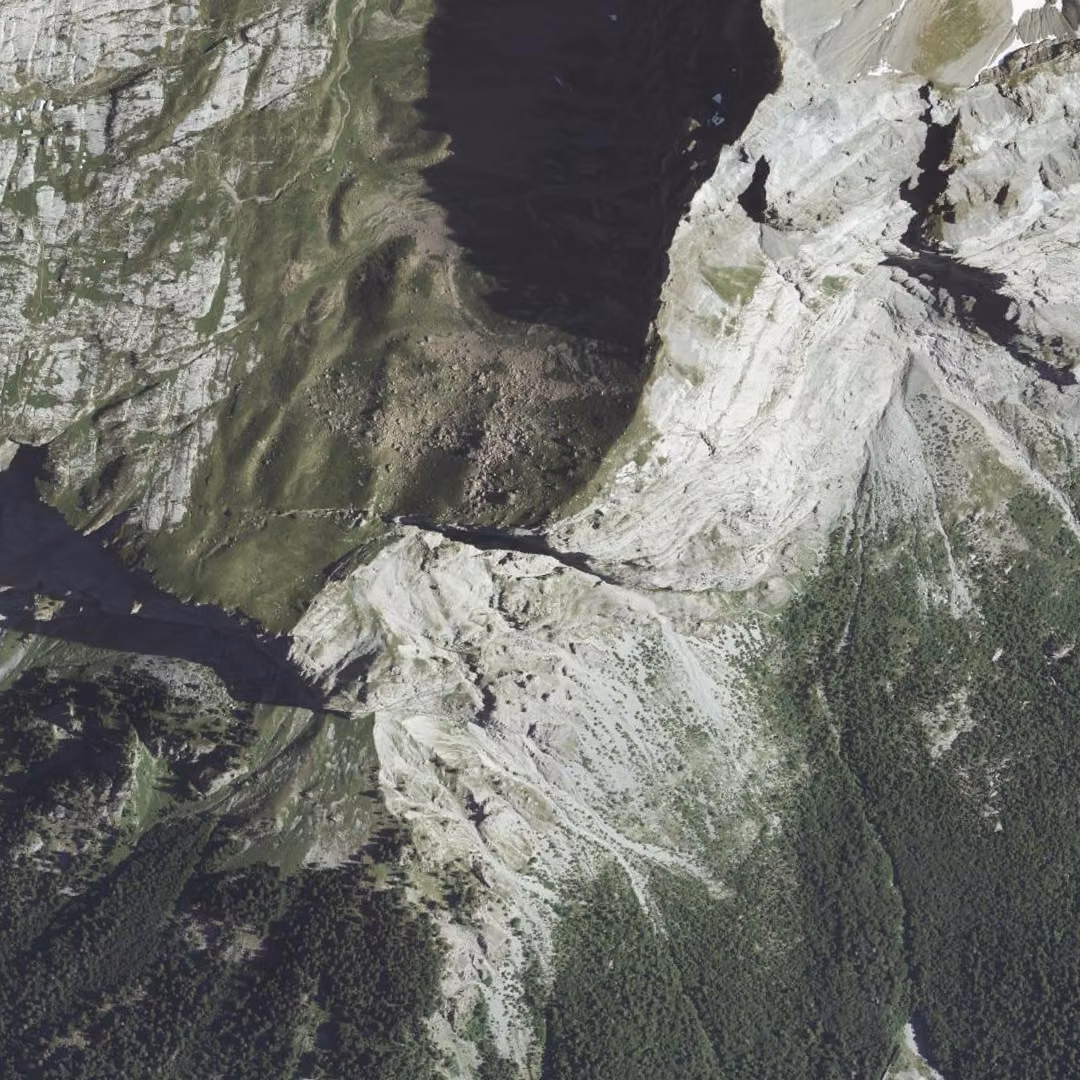 Passy aujourd'hui, le centre vu du ciel