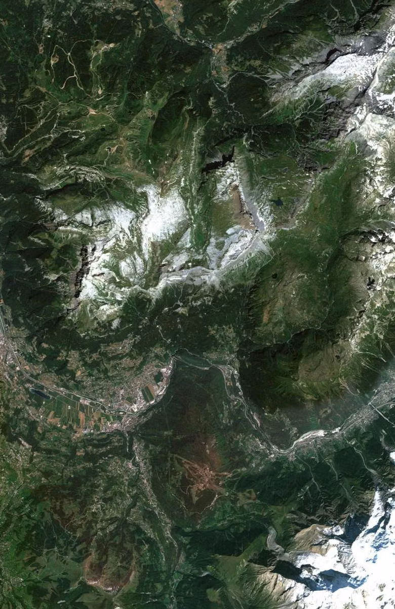 Passy aujourd'hui, le territoire vu du ciel