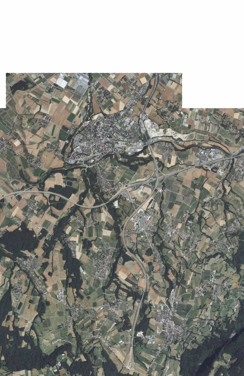 Saint-Julien-en-Genevois aujourd'hui, le territoire vu du ciel