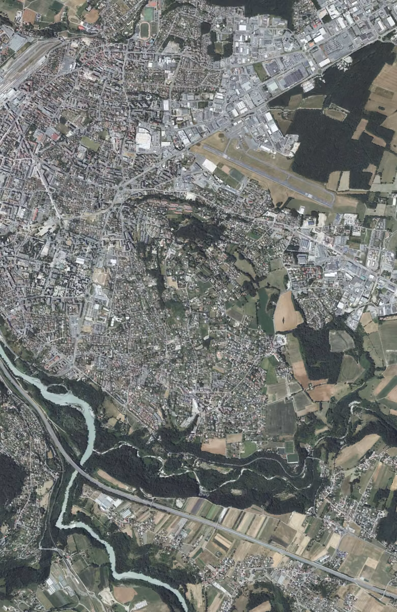 Vétraz-Monthoux aujourd'hui, le territoire vu du ciel
