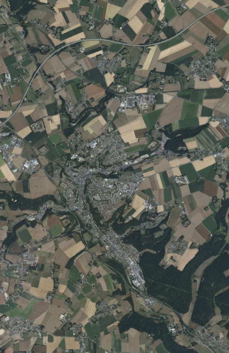 Bolbec aujourd'hui, le territoire vu du ciel