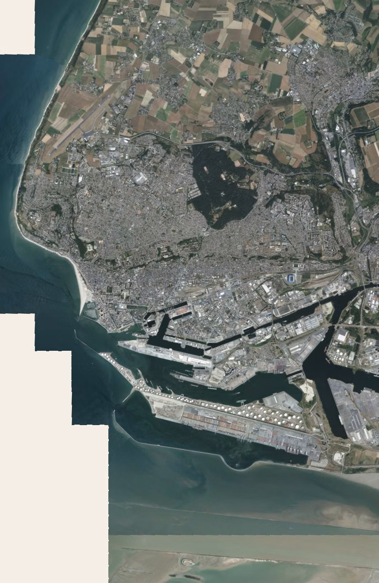 Le Havre aujourd'hui, le territoire vu du ciel