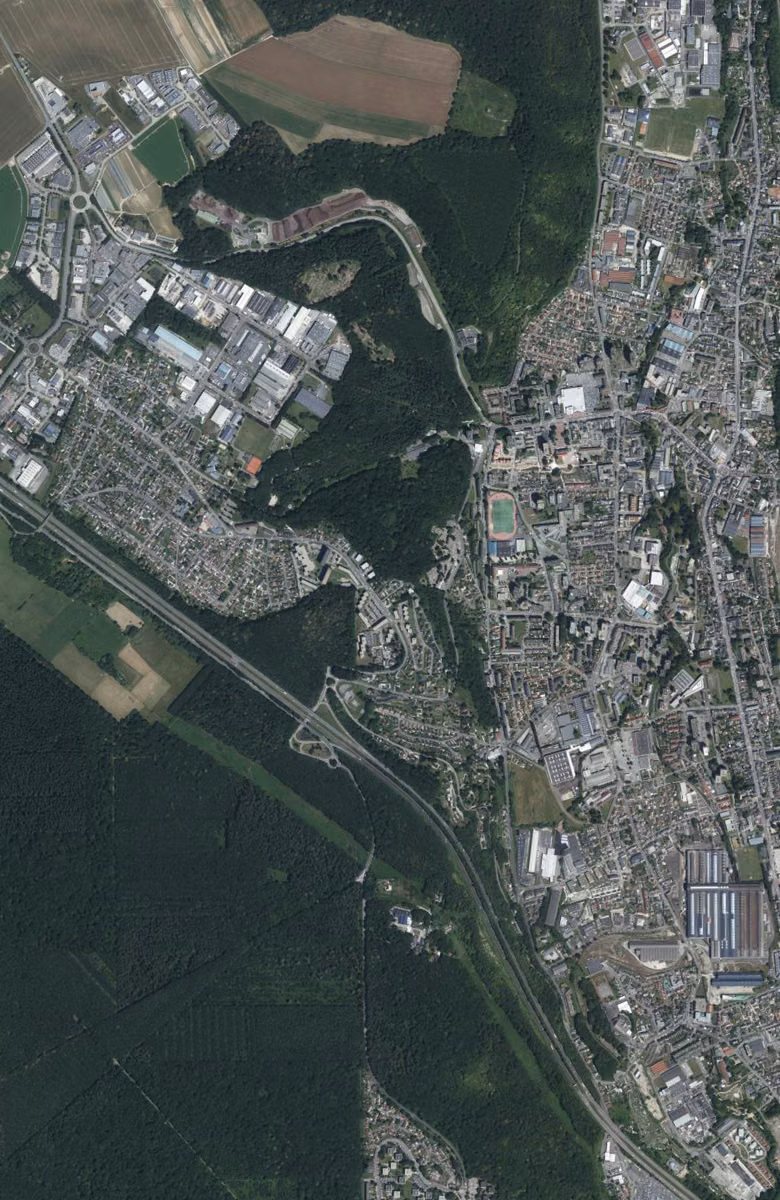 Maromme aujourd'hui, le territoire vu du ciel