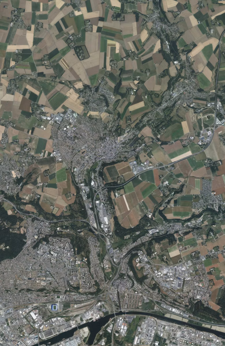 Montivilliers aujourd'hui, le territoire vu du ciel