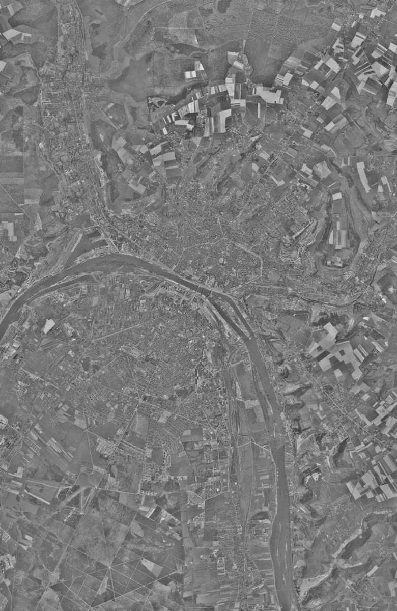 Rouen en 1955, le territoire vu du ciel, au même cadrage