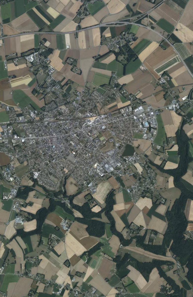 Yvetot aujourd'hui, le territoire vu du ciel