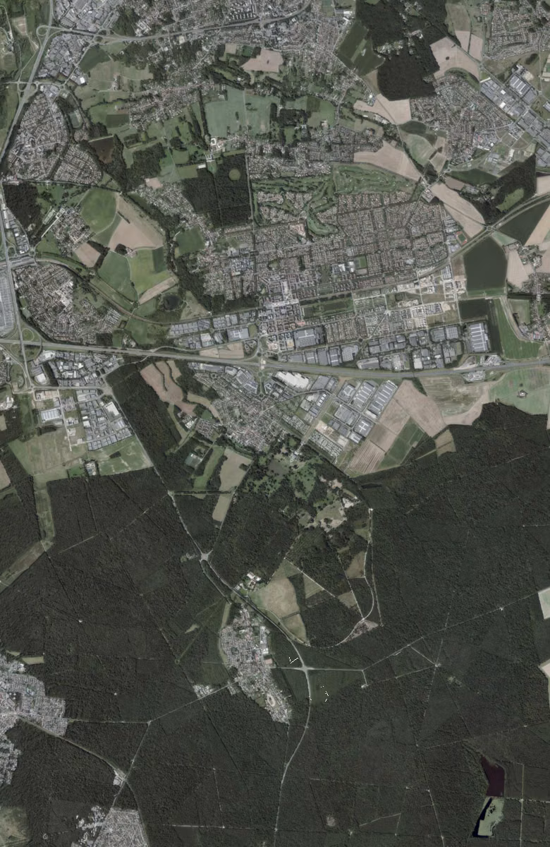 Bussy-Saint-Georges aujourd'hui, le territoire vu du ciel