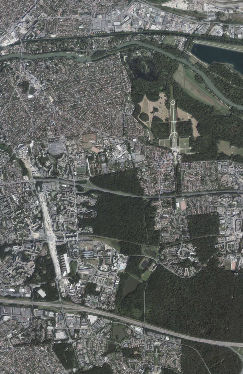 Champs-sur-Marne aujourd'hui, le territoire vu du ciel