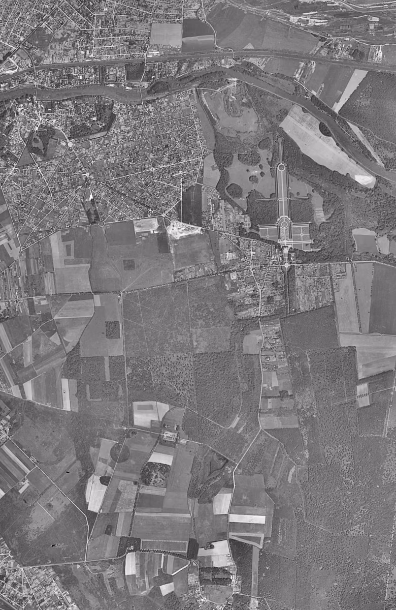 Champs-sur-Marne en 1949, le territoire vu du ciel, au même cadrage